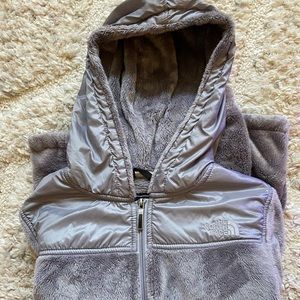 The North Face fleece zip-up with hoodie